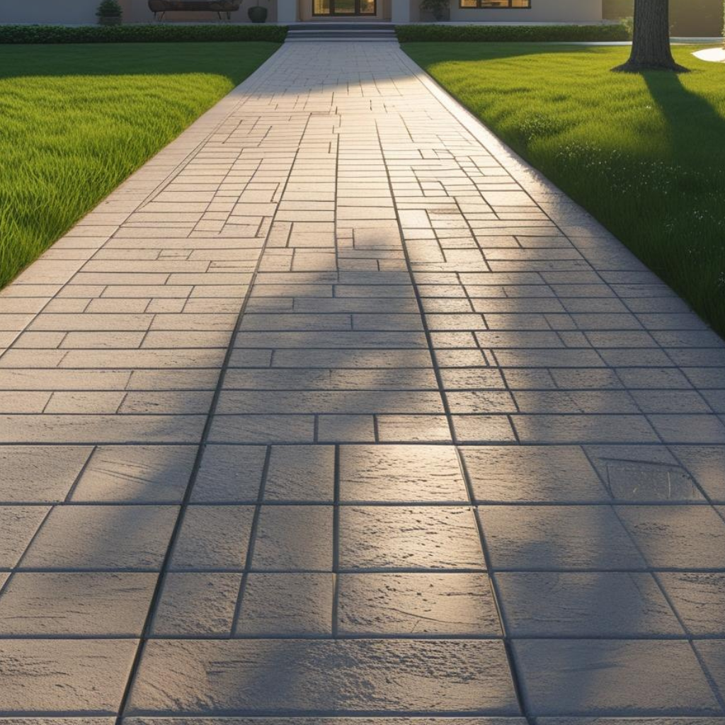 Driveway Concrete Paved by Mostyn driveway company