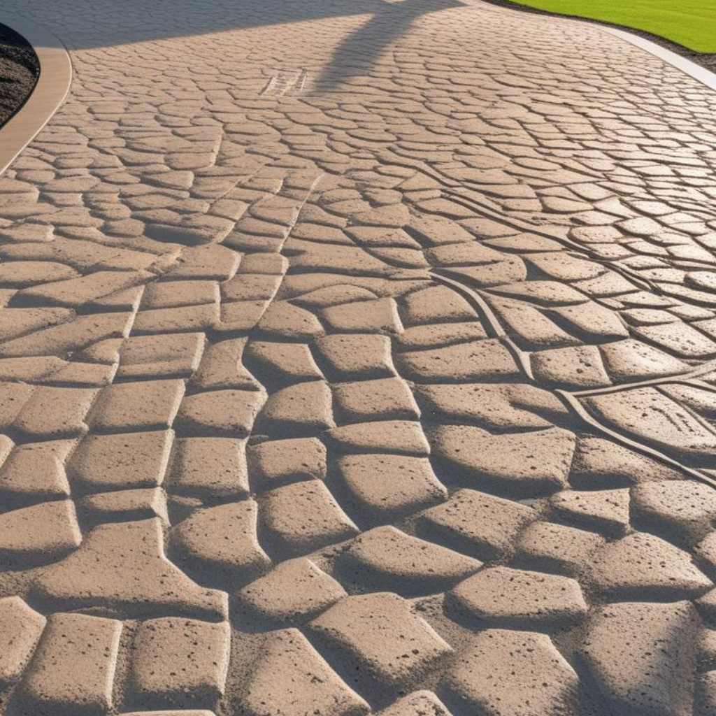 Imprinted Concrete Driveway Services by Mostyn driveway company